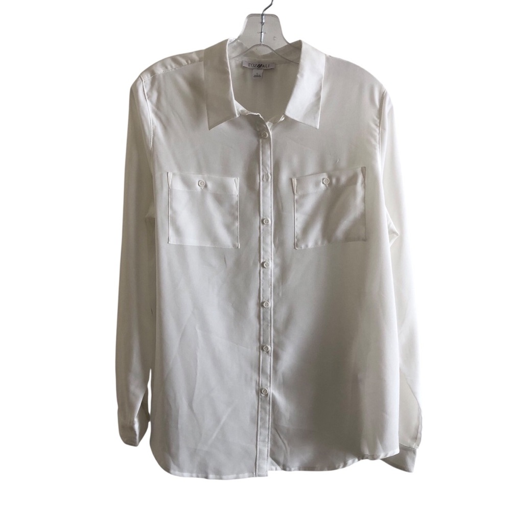 Roz&Ali White Casual Shirt